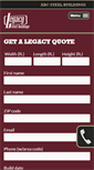 Mobile Screenshot of legacysteelbuilding.com